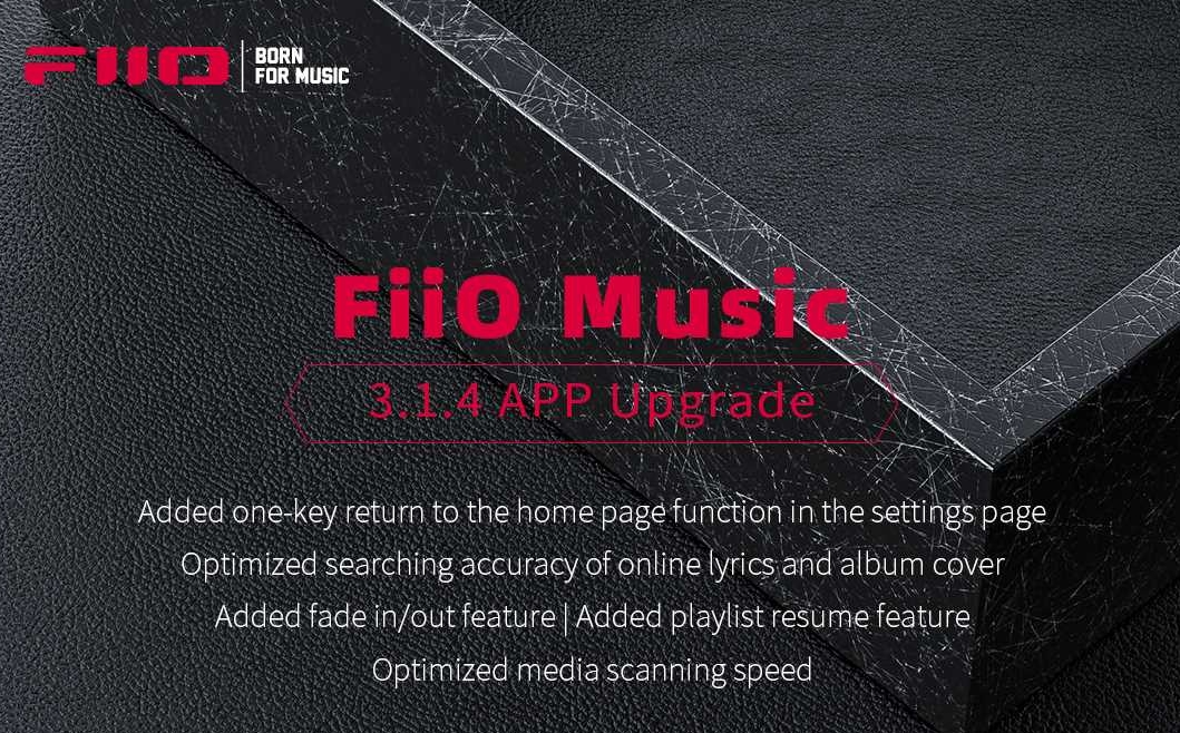 Cập nhật FiiO Music V3.1.4 dành cho thiết bị Android, máy nghe nhạc dòng X và dòng M