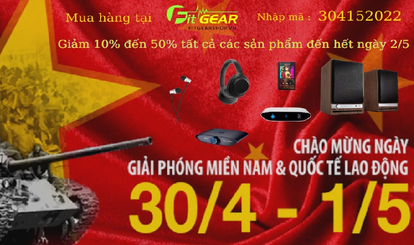 Fitgear Shop khuyến mãi chào mừng ngày Giải phóng Miền Nam 30/4 - 1/5