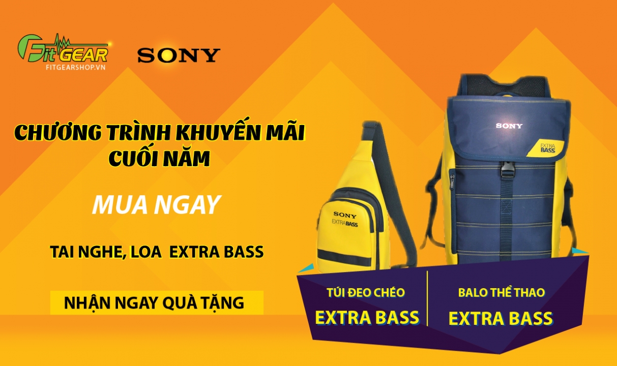 FITGEAR và Sony Việt Nam đến chương trình khuyến mãi cuối năm.