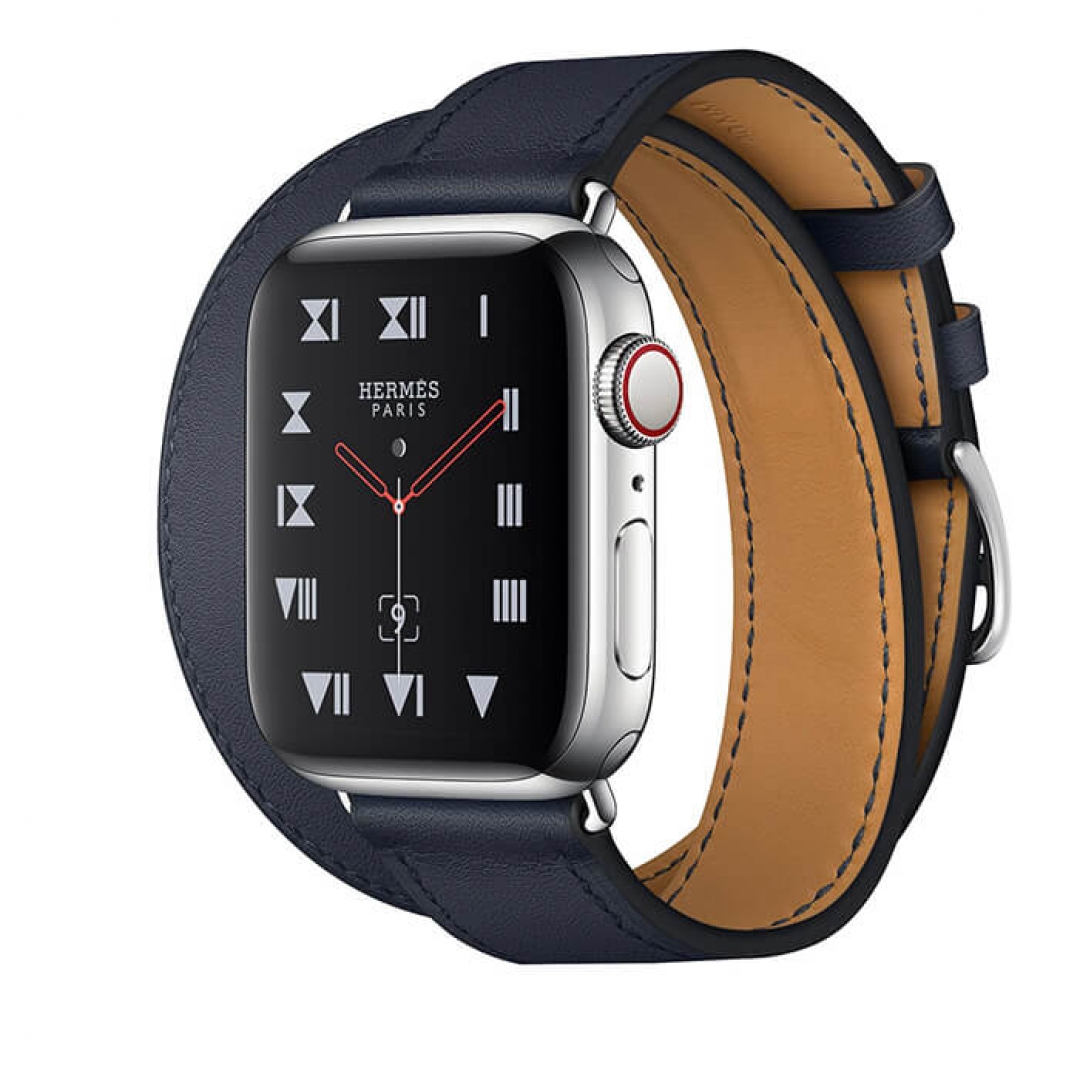 Apple Watch  Series 4  Hermès Stainless Steel Case Leather Double Tour