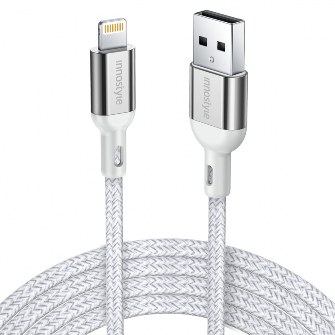 Cáp Innostyle DuraFlex A to lightning MFI 1.5M 12W