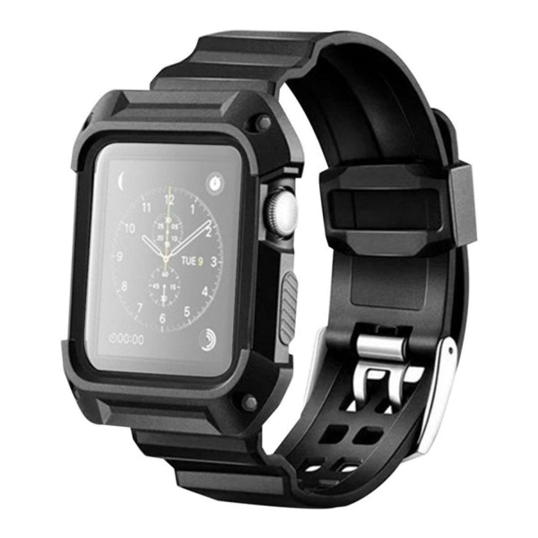 Dây Apple Watch Silicone + Khung 