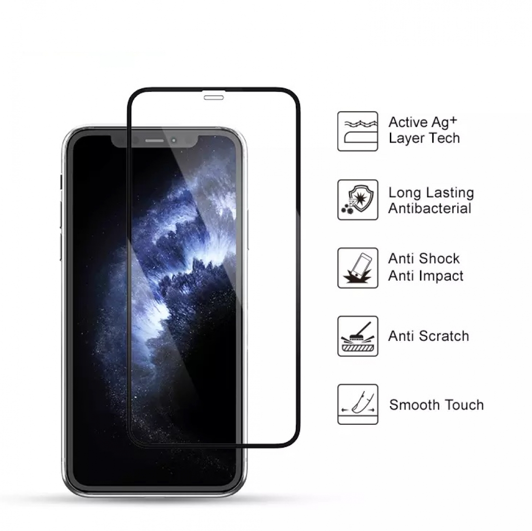 Miếng Dán Cường Lực Kháng Khuẩn MIPOW KINGBULL HYDRO AG+ PREMIUM HD IPHONE XSMax/11 PROMAX