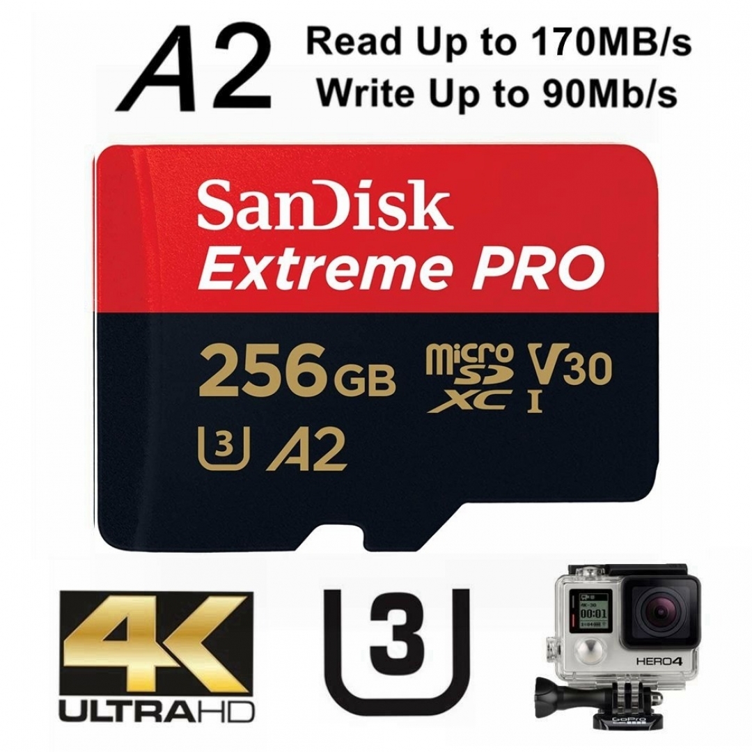 Thẻ Nhớ MicroSDXC SanDisk Extreme Pro V30 A2 256G